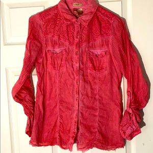 Long sleeve button up women’s shirt
